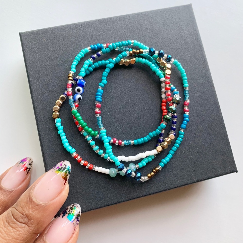 Beaded Stretch Bracelet Set
